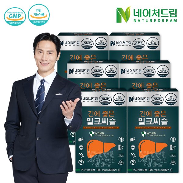 <b>네이처드림</b> <b>네이처드림</b> 간에 좋은 밀크씨슬 900mg x 30정 x 6박스 + 쇼핑백