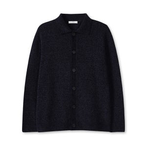 남성 소프트 셔닐 카라 가디건