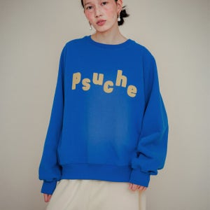 프쉬케 Logo Overfit Sweatshirt - Sea Blue