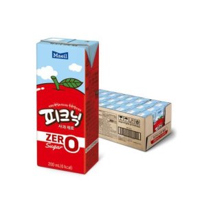 매일유업 피크닉 사과 제로 200ml 24팩