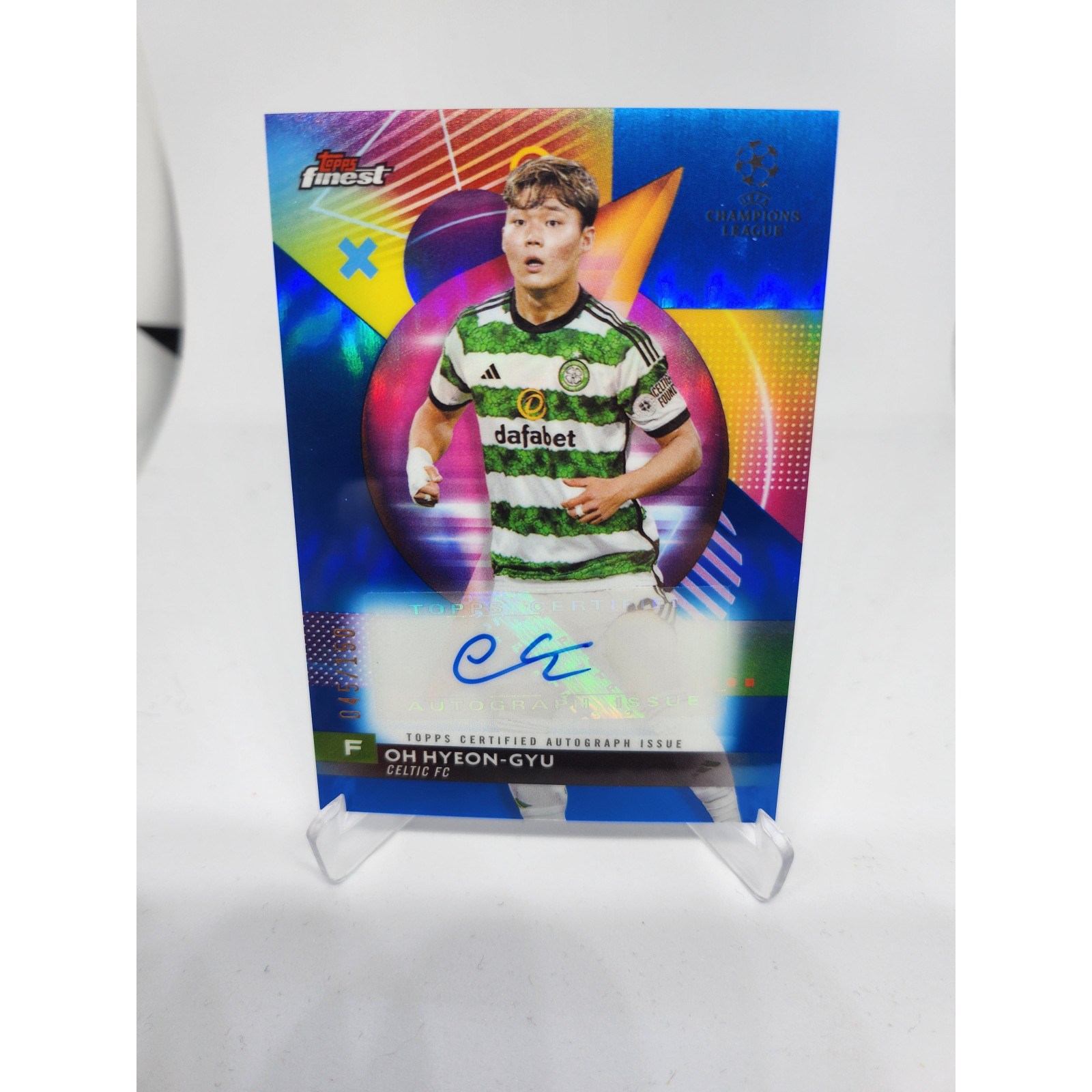오현규오토카드 150장 2023 Topps Finest 친필싸인 루키 RC 오토카드  1개