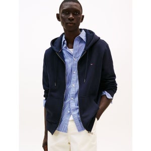 타미힐피거 플래그 로고 후드티 남성 롱 슬리브 집업 후디 Men s Long Sleeve Zip Front Flag Logo Hoodie 16525195 Dese 118920057