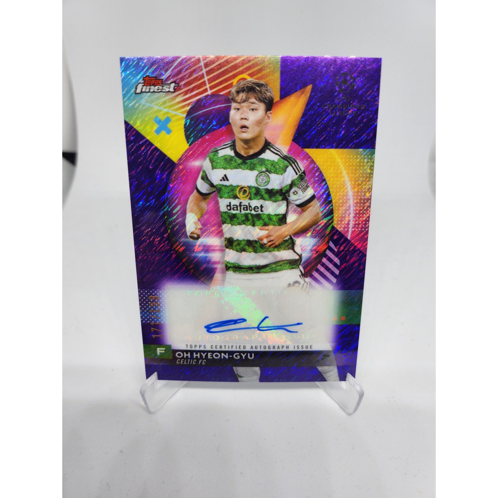 오현규싸인카드 2023 Topps Finest 199장 친필싸인 루키 RC 오토카드  1개