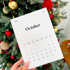 감성 달력 엽서형 ❤️ 2025년 모던 디자인 캘린더, 벨라봉봉