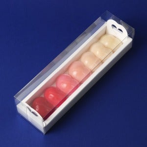 바람떡투명상자 하트속지포함 50개 마카롱뚱카롱