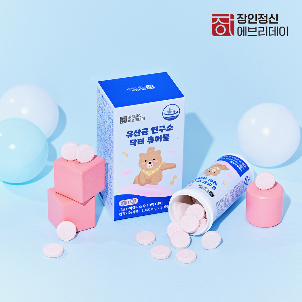 어린이유산균 유기농부원료 장건강 닥터츄어블 장인정신  30g  6개