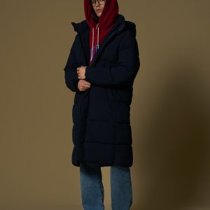 카파 카파 남녀공용 벤치 패딩 코트 롱패딩 (네이비)