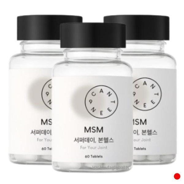 [기타] <b>캔틴나인 MSM</b> 서퍼데이 본헬스 관절 연골건강 60정 X3
