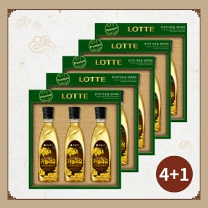 롯데푸드 오일 컬렉션 카놀라유 1호 식용유 선물세트 4+1개입