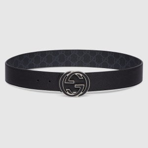 GUCCI 인터로킹 G 버클 리버서블 벨트