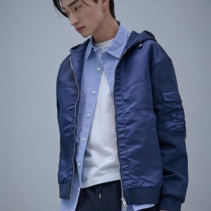 [시프트지] Woven Mix Hood zipup  Navy GS5141H01R