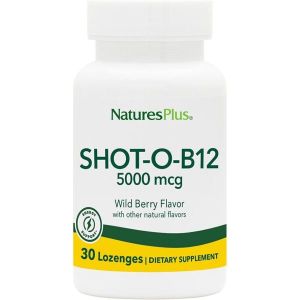 Natures Plus SHOT O B12 5000mcg 30로젠지 와일드베리