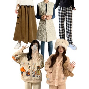 [르찌나] 여성 니트 패딩조끼 기모 골덴 바지 레깅스 할인전