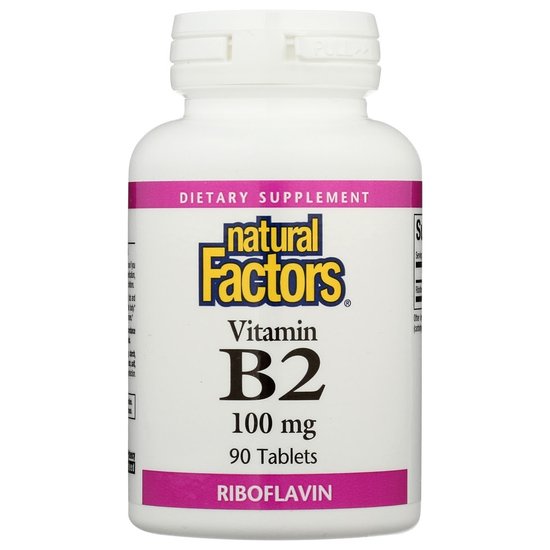 내추럴 팩터 B2 리보플라빈 100 mg 90 타블렛