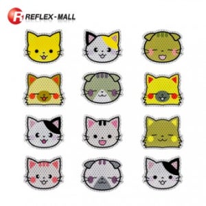 RF-고양이 고휘도 반사스티커 12종