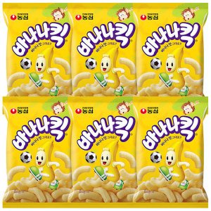 농심 농심 바나나킥 75g x 6개 / 과자 간식 스낵