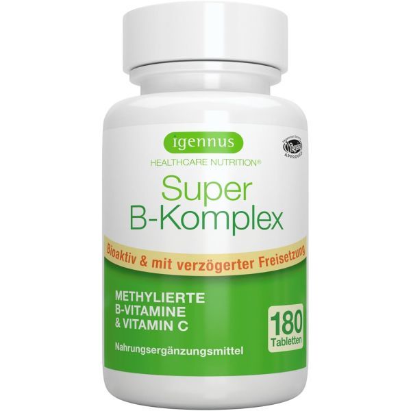 Igennus Healthcare Nutrition <b>비타민</b> B 메틸화 B6 <b>B1</b> B12 <b>비타민</b>C 180정