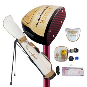 마쓰이골프 여성용 카이저 파크골프채 + 공 볼마커 왼손용 풀세트  길이 83cm  KP-04 4스타