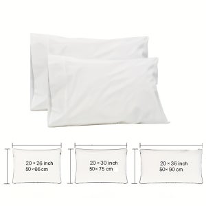 100Gsm 패브릭 TPU 베개 커버 2개 세트 - 100% - 고품질 지퍼 올-폴리에스터 베개 커버