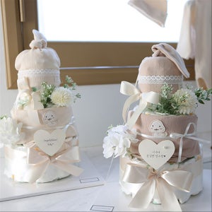 [출산,백일선물] 아기뱀 3단 기저귀케이크, 앙앙기저귀케이크 ❤️