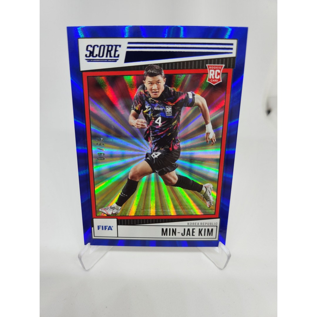2022 Panini Score FIFA RC BLUE 김민재 한정판카드 국가대표 축구 카드  1개