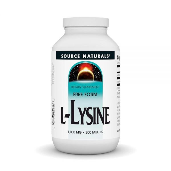 쏘스내츄럴스 Source Naturals L 류신 리신 1000mg 200정