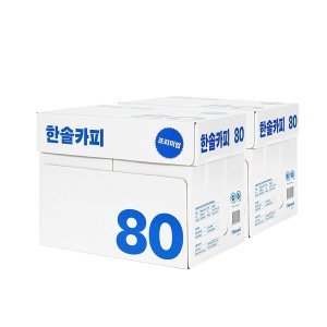 한솔제지 한솔 A4 복사용지 80g 2박스 5000매