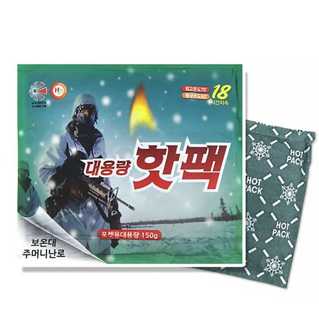 해피데이 대용량 핫팩 150g (1박스 120개입)