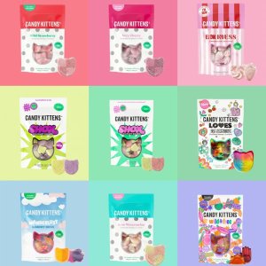 영국 Candy Kittens 캔디 키튼스 비건 스웨덴 스웨디시 젤리 140g 9종