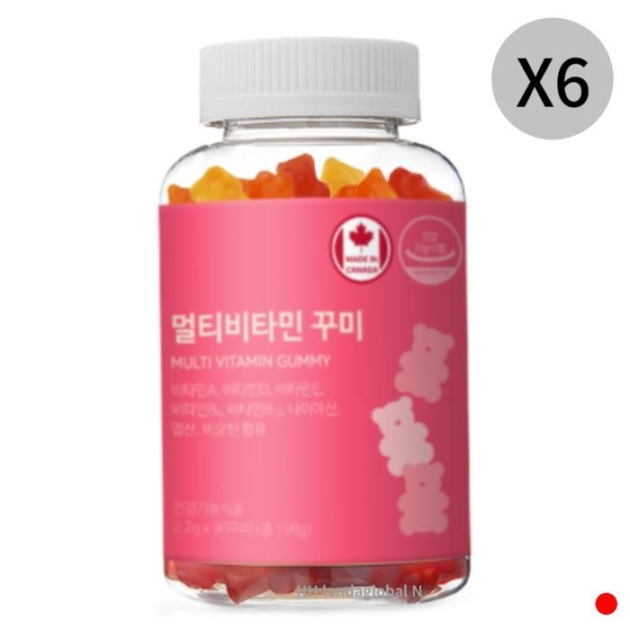 네이처그랜드 키즈 멀티<b>비타민</b> 꾸미 비오틴 90구미 X6