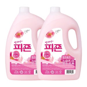 피죤 피죤 강력탈취 섬유유연제 2500ml 핑크로즈 향 2개