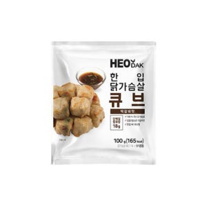 허닭 한입 닭가슴살 큐브 100gx30팩 6종