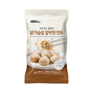 허닭 속보이는 얇은피 닭가슴살 만두 180g