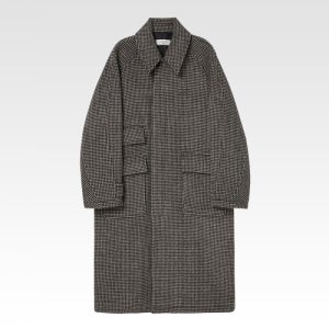 [애프터프레이] 투어리스트 발마칸 코트 브라운체크 AF22FWOUCC1WLM004