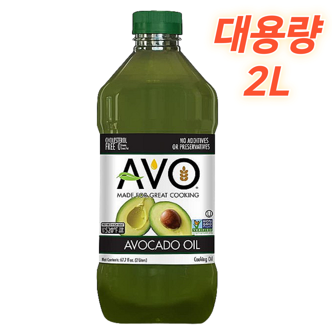 [대용량] <b>아보</b>카도오일 Non GMO AVO NON GMO Avocado Oil  1개  2L