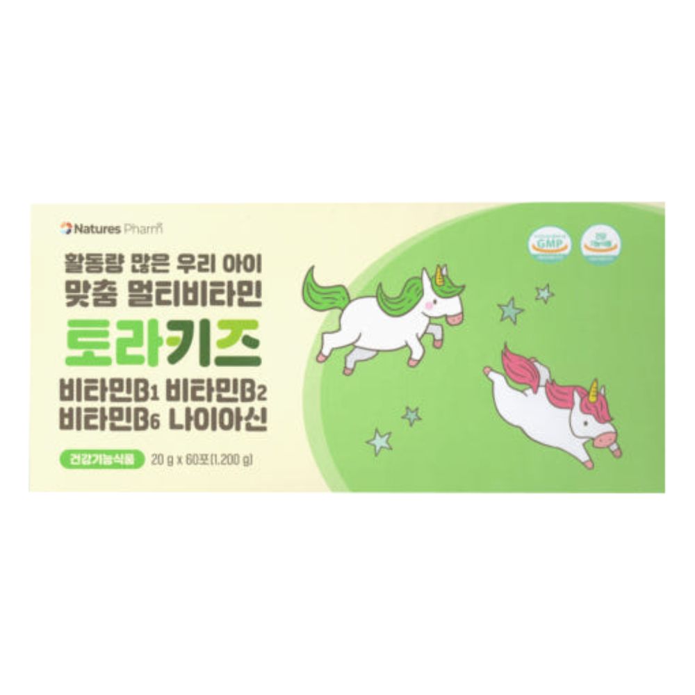 <b>네이처스팜</b> 토라키즈 어린이 멀티비타민 젤리형 25g x 60포  1개  1.2kg