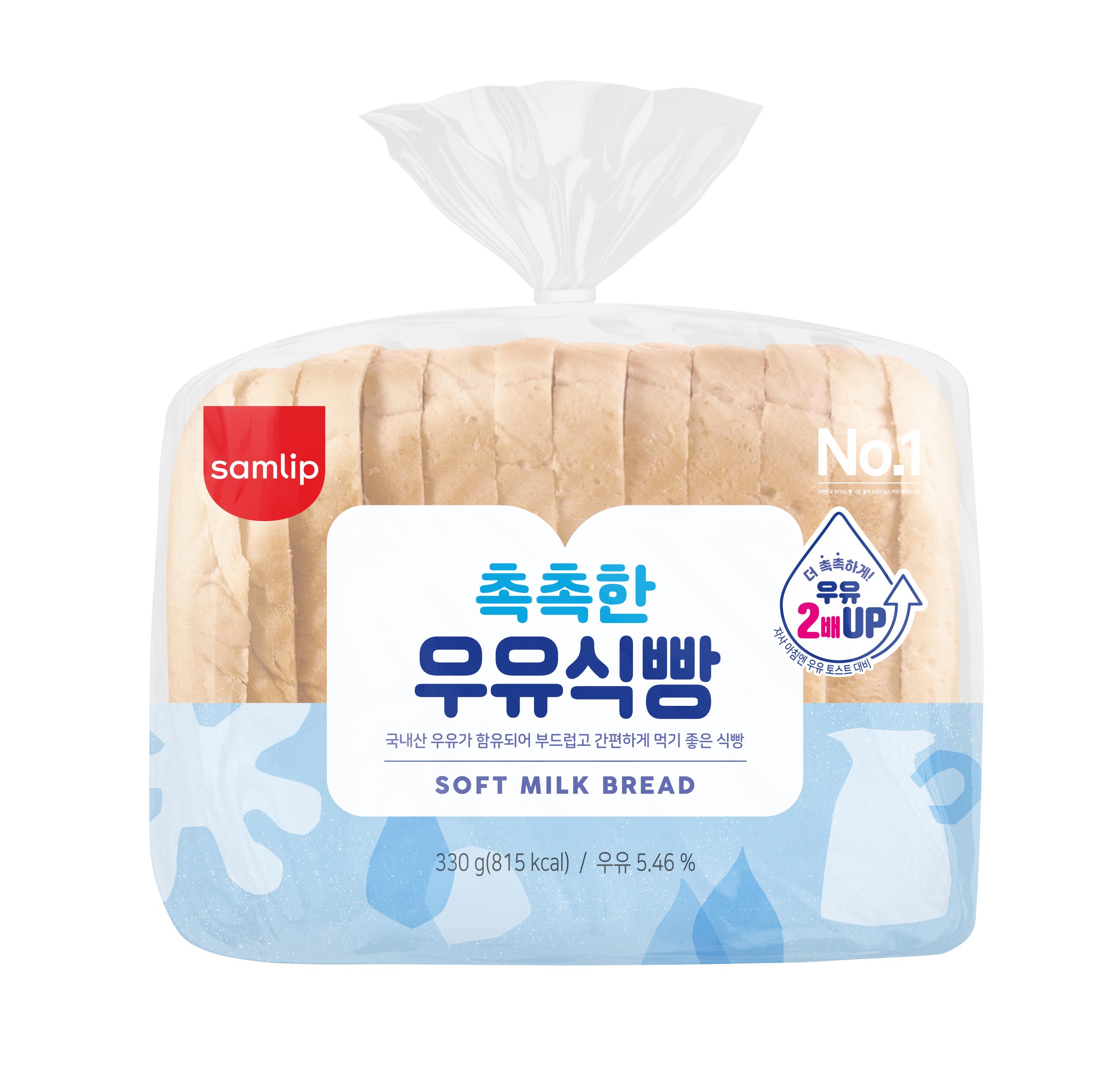 SPC Samlip Moist Milk Bread 330g, 1pc