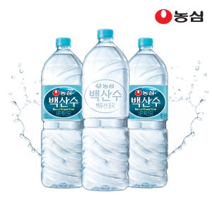 농심 백산수 2L 유라벨 12병 + 무라벨 12병