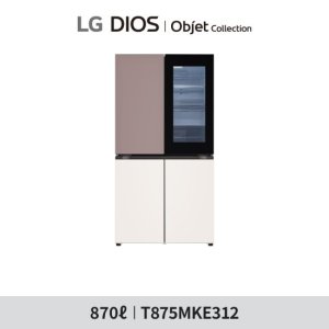 LG 디오스 오브제 냉장고 870L T875MKE312 (핑크/베이지) TV상품