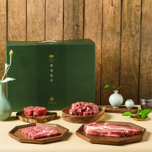 1++ 한우 구이 정육 선물세트 1호 1.6kg (등심 특수 국거리 불고기)