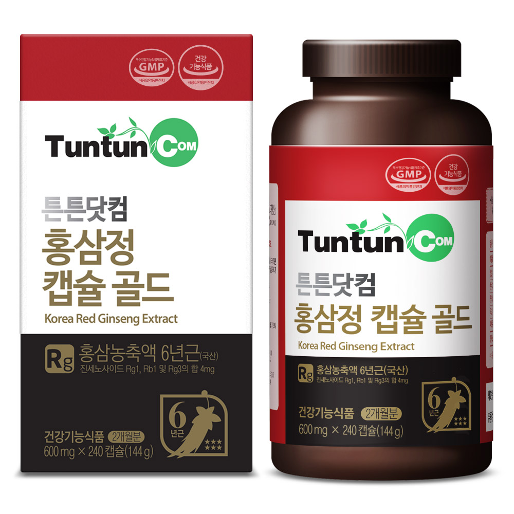 튼튼닷컴 홍삼정 캡슐 골드 600mg x 240캡슐, 1개