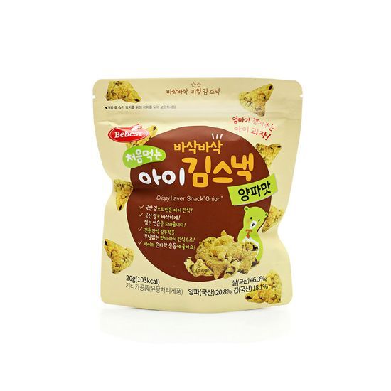 처음먹는 아이 김스낵 양파맛 제품 이미지