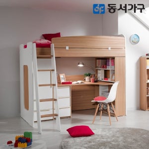 동서가구 컨셉트MU-E112사다리 벙커침대 h형책상 옷장세트 DF626510