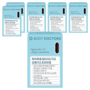 바디닥터스 하이퍼셀 알티지 오메가3 프리미엄 30캡슐, 6개