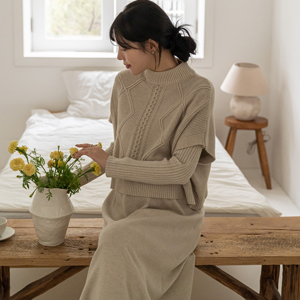 <b>임부</b>복 케이블케이프세트 <b>임산부</b>원피스