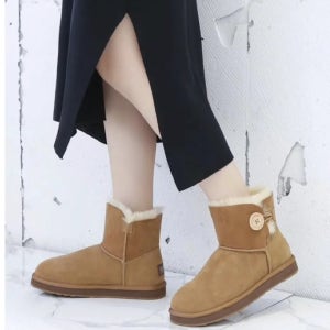 호주어그 미니 버튼 양털 방수 어그부츠