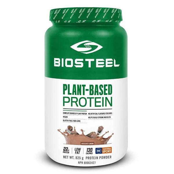 <b>BioSteel</b> 식물 기반 단백질 파우더 무설탕 비건 및 GMO 프리 <b>운동</b> 후 포뮬러 초콜릿 25회 분량  825g  1개