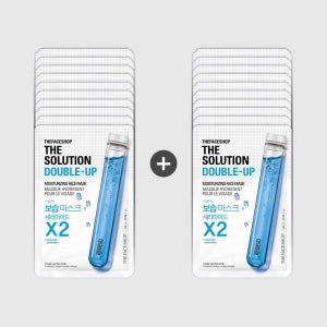 [더페이스샵] 더 솔루션 더블업 보습마스크시트 10+10