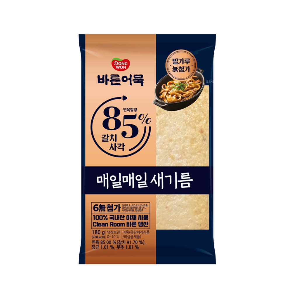 동원에프앤비 동원 <b>바른</b>어묵 갈치사각 180g, 1개