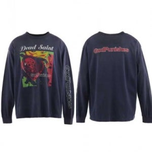 Saint Michael 24AW SS TEE/DEAD SAINT 빈티지 프린팅 라운드 슬리브 티셔츠 쭉티 [스트릿 편집샵 람스]